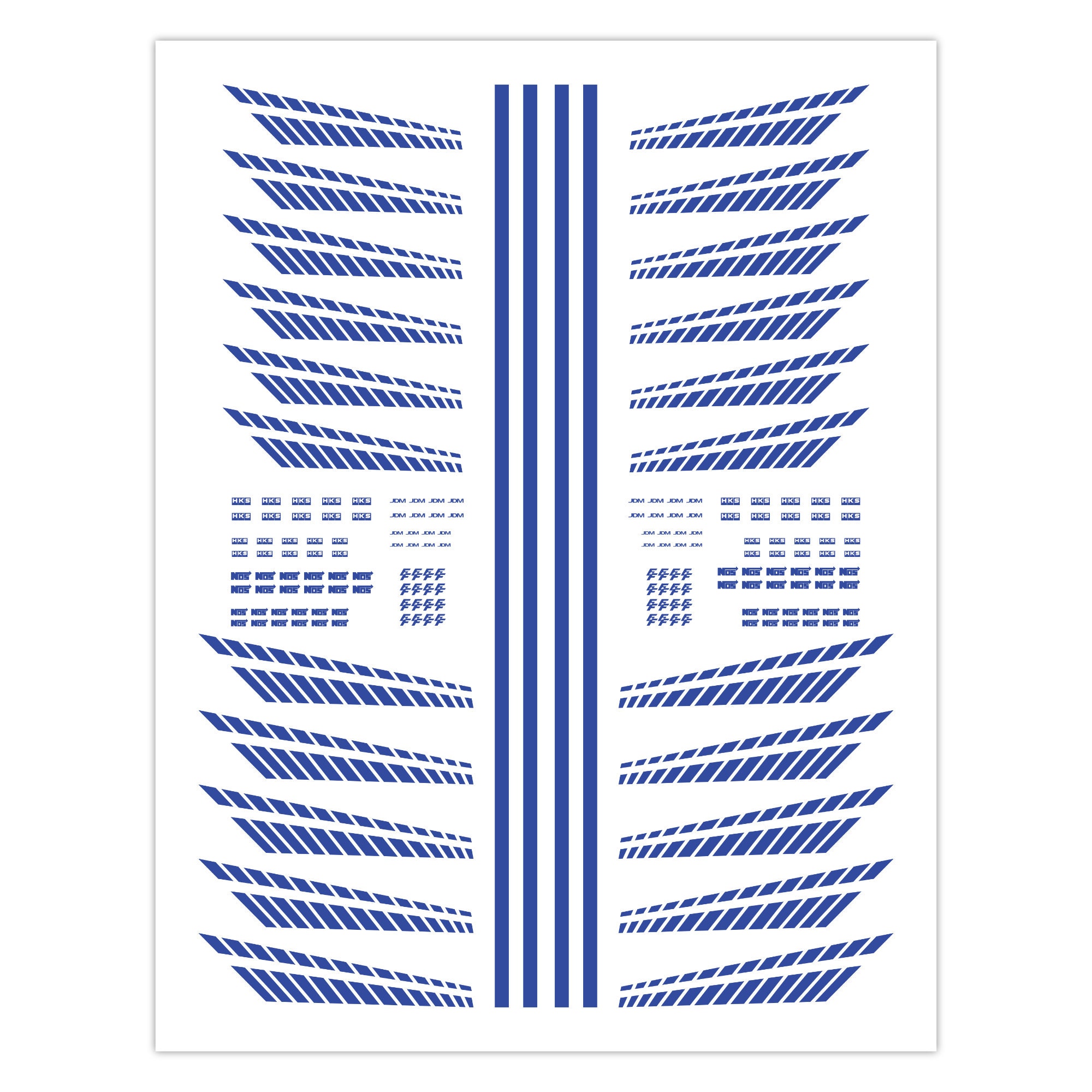 2 Fast 2 Furious Inspired Digital Download Water Slide Decal Sheet for