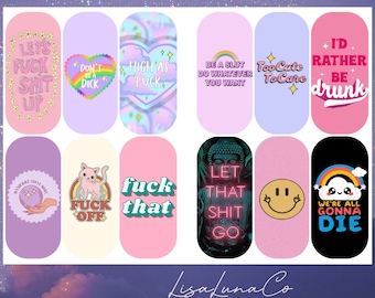 Don’t care - waterslide nail decals