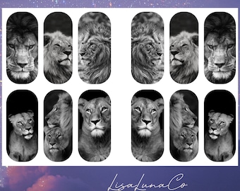 Wild - waterslide nail decals