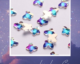 Butterfly AB - flat back crystals