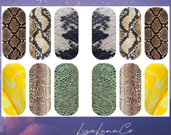 Snake skin - waterslide nail decals