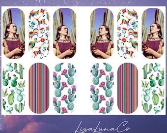 Mexicana - waterslide nail decals
