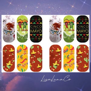 Cinco De Mayo - waterslide nail decals