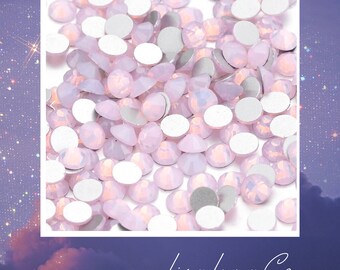 Pink Opal - SS3, SS5 or SS10 - flat back crystals