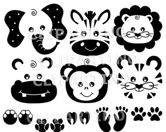 Download Free Safari Animals Svg Etsy SVG Cut Files