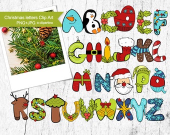 Christmas alphabet | Etsy