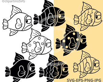 Download Cartoon Fish Svg Etsy