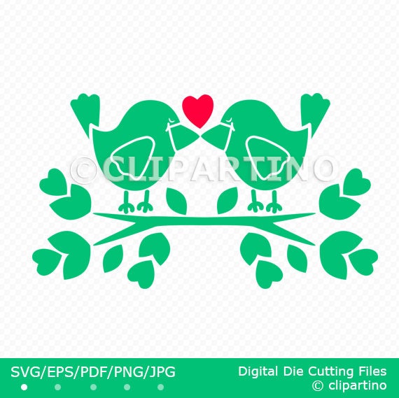 Bird Love Svg1-bird Svg Cut File-wedding Svg-bird | Etsy