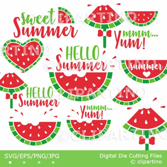 Download Watermelon Svg Bundle Hello Summer Svg Sweet Summer Etsy