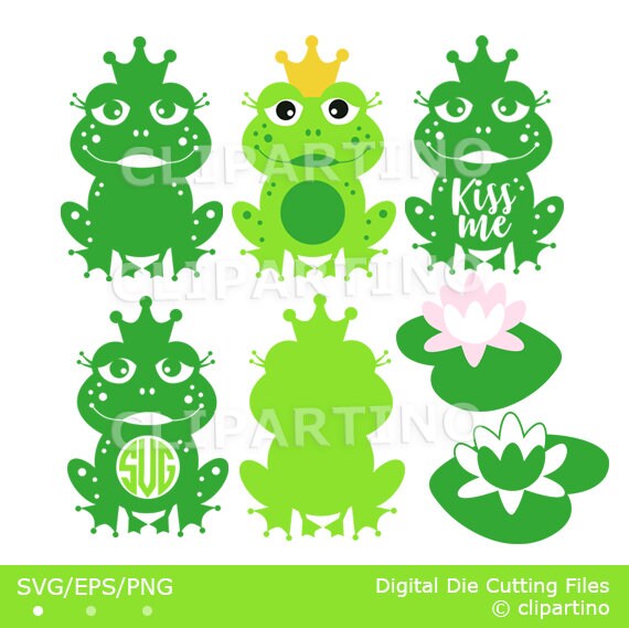 Frog Princess SVG Cutting files Digital EPS Vinyl cut Design | Etsy