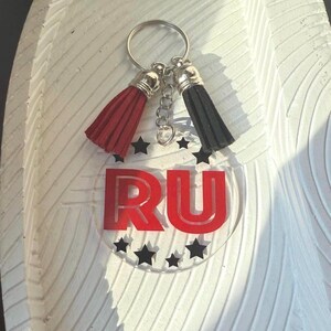 Personalized College Keychain - Custom Name, Color & Tassel Options | Perfect Graduation Gift | School Spirit Merch | High school Grad Gift