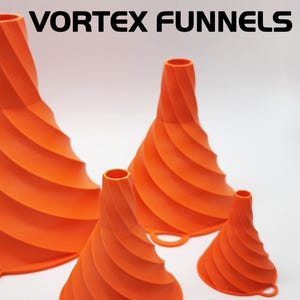 Vortex Funnel Set of 4 - LESS Splash, FASTER Flow, NO Vacuum Lock!