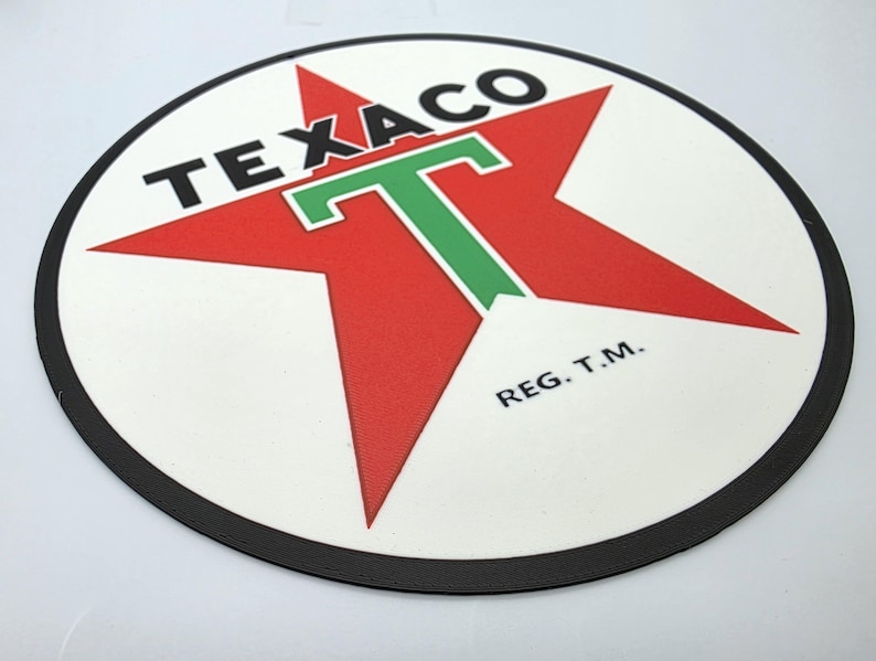Classic Texaco Oil Star Sign - Backlight Ready - 12" Wide - Etsy
