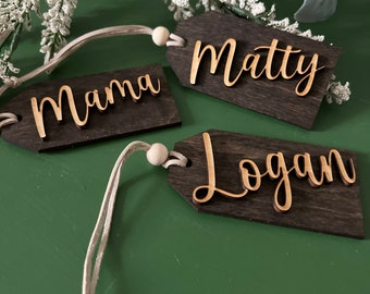 Custom stocking tags