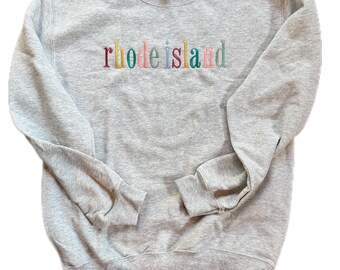 Rhode Island Embroidered  Crew