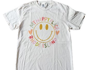 Rhode Island - My happy place tee