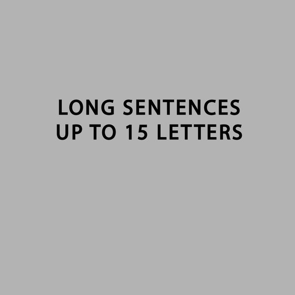 Additional fee for stamping long sentences