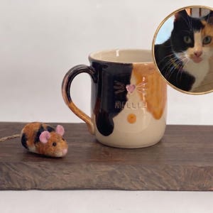 Personlig kalikåkattmugg, kattmammamugg, hundmammapresent