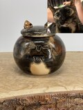 Personalised Tortoiseshell  cat Urn, tortie cat Urn, Ceramic Urn for Ashes, Pottery Urn for Pets, product logo
