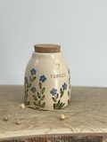 Forget me not cat urn, blue flower dog urn, small blue flowers product logo