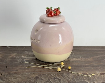 Pink cat urn, Pink dog urn strawberry, strawberries