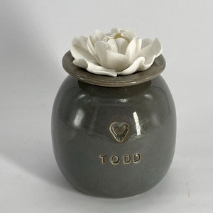 Gray cat urn, rose urn, gray dog urn, exclusive urn