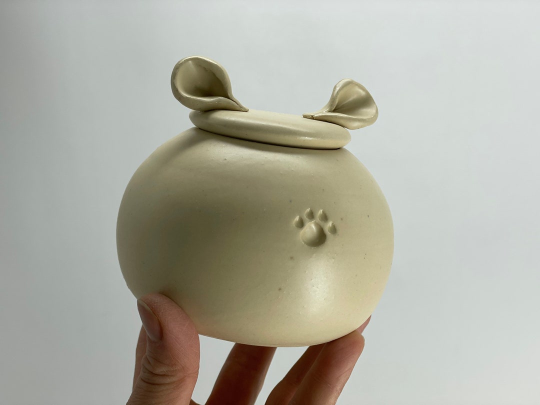 Chinchilla Urn Ceramic Urn for Ashes Chinchilla Urn White Etsy