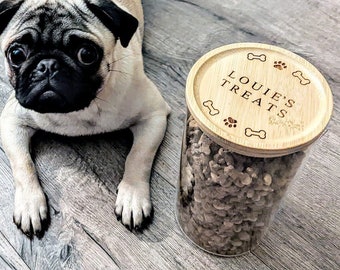 Personalised Pet Treat Jar • Dog Treat Jar • Cat Treat Jar • Puppy Gift • Dog Christmas Gift •