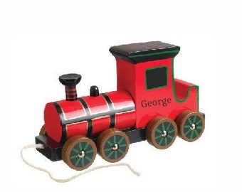 Personalised Wooden Toy • Wooden Train  • Classic Train Toy • Toy Train • Toddler Toy • Toddler Birthday Gift • 1st Birthday