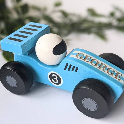 Kids WOODEN VEHICLES Toy Wheels Car Birthday Christmas Stocking Filler Gift UK 