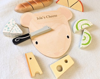 Personalised Wooden Food Set • Cutting food set • Imaginative Play • Role Play •Toy Kitchen Sets • Toddler Christmas Gift • Personalised Toy