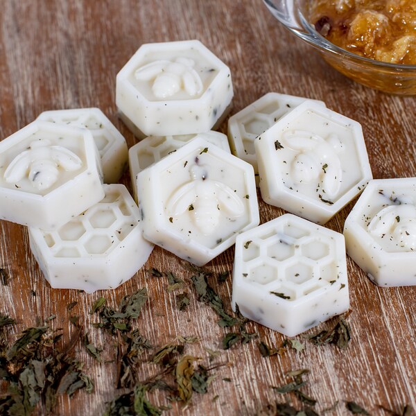 Natural Goat Milk Honey Eucalyptus Mint Mini Soaps (Set of 3)