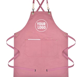 Utility Personalized Water Resistant Cotton Full Aprons With Pockets,Nail Tech Salon Custom Apron,Men Women apron,Birthday Gift for her
