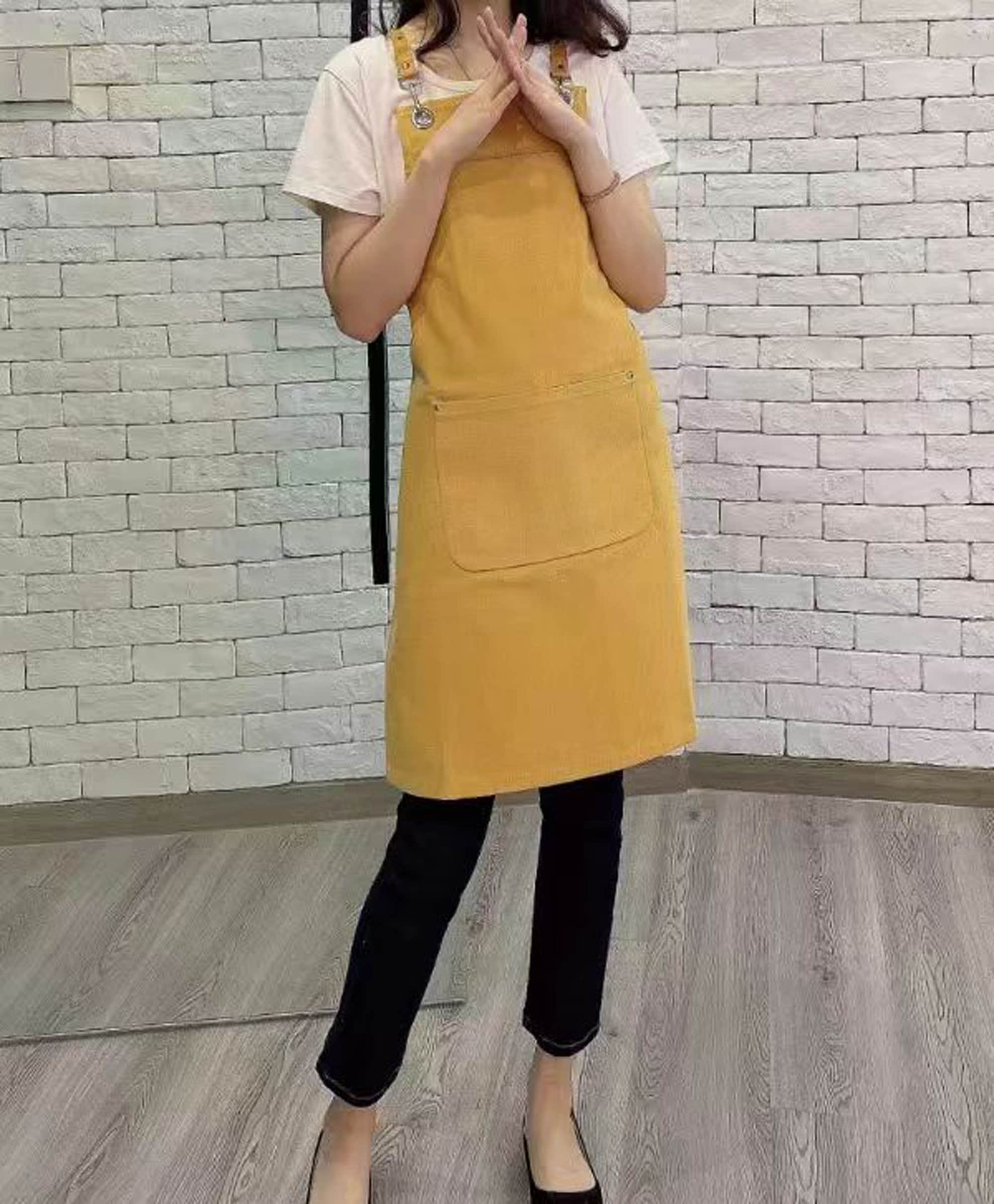 Utility Water Resistant Canvas Nail Tech Apron, Professional Florist Nails Tech Salon Aprons For Women