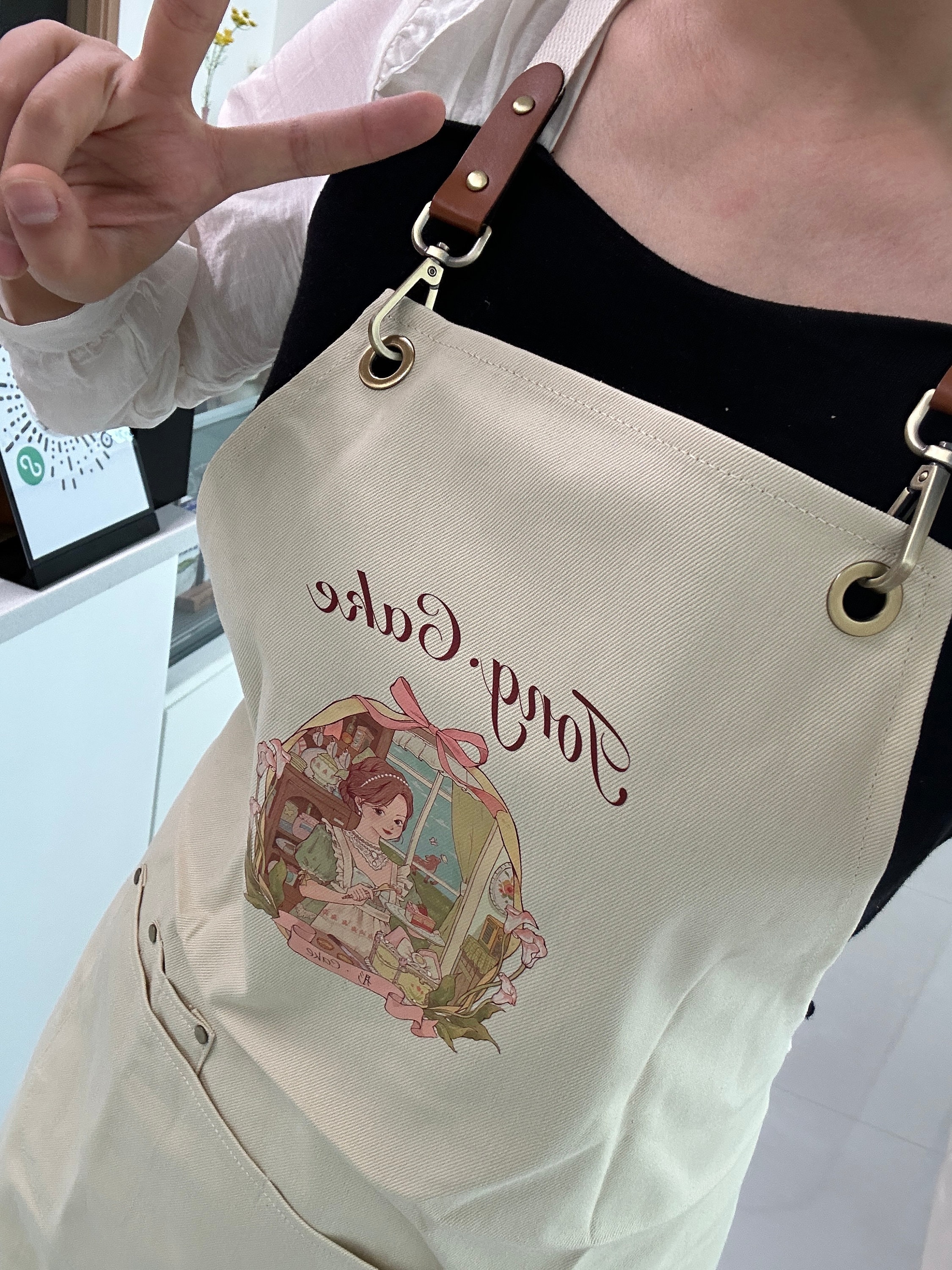 Utility Personalized Water Resistant Cotton Cross Back Full Apron With Pockets,Light Weight Aprons Gift