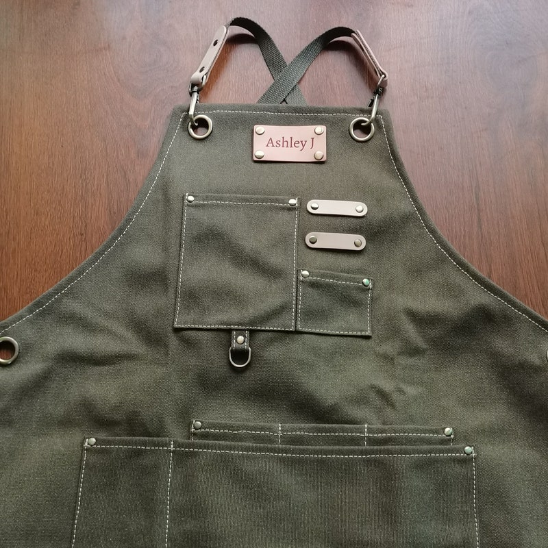 Water Resistant Barber Hairstylist Hair Stylist Hairdresser Canvas Aprons,Best Gifts Work Shop Apron For Women With Pockets