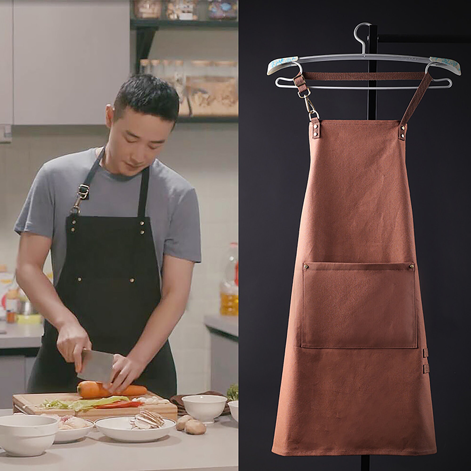 Restaurant Apron Waterproof Canvas Aprons for Florist Baker Etsy