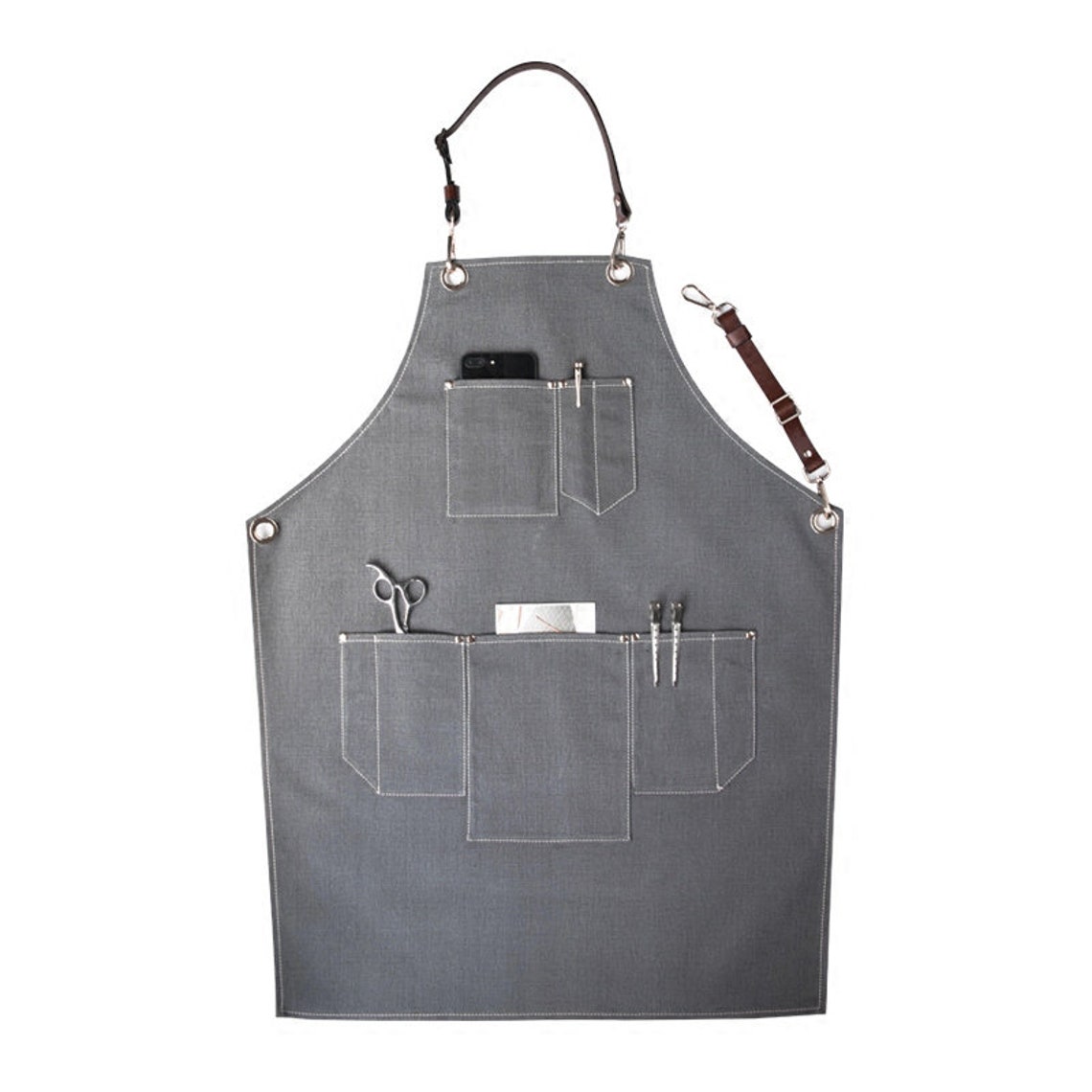 Barista ApronFull Florist Apron For Women & Men With Pockets Etsy