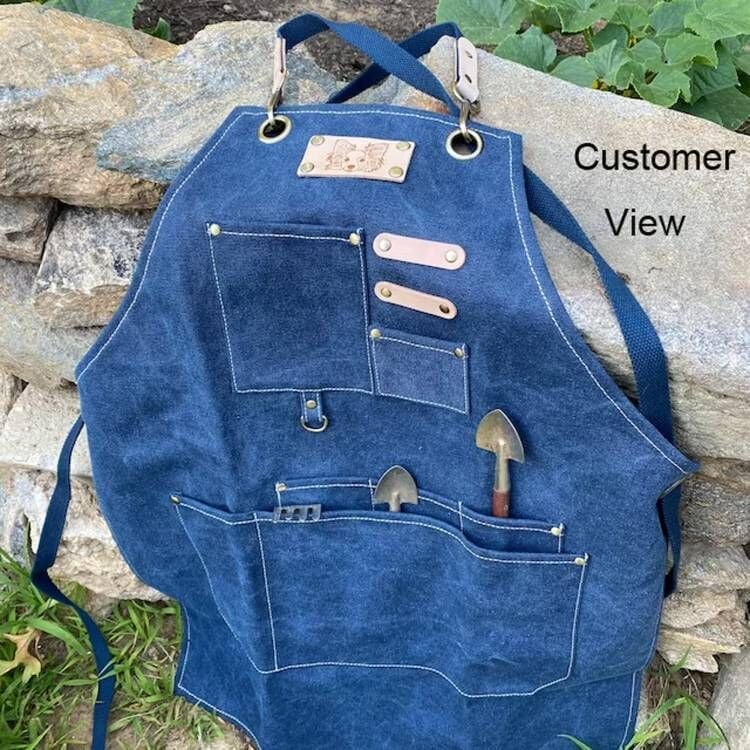Water Resistant Barber Hairstylist Hair Stylist Hairdresser Canvas Aprons,Best Gifts Work Shop Apron For Women With Pockets