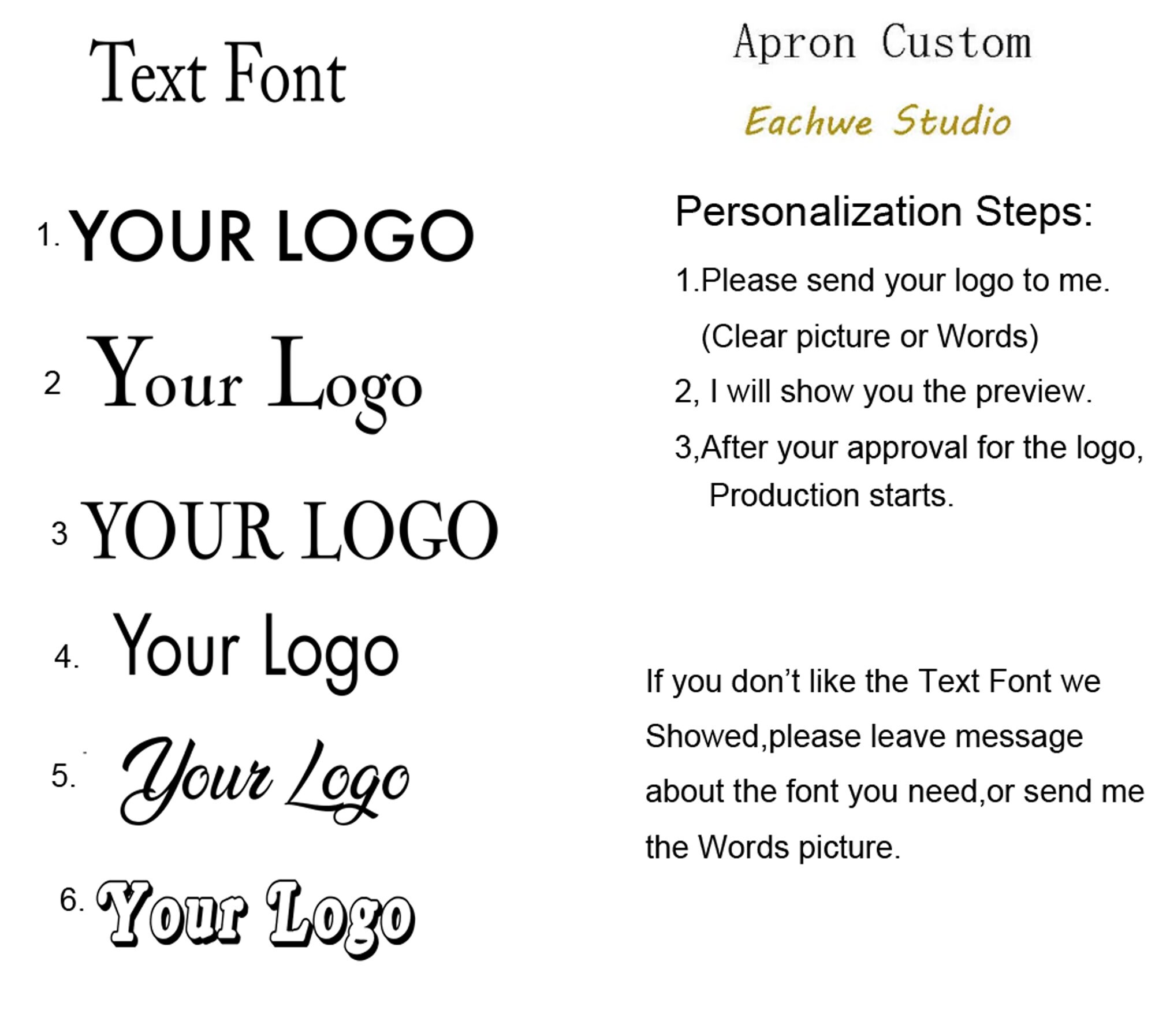 Personalized Unisex Denim Aprons for Restaurant,Bakery,Cafe, Kitchen,Florist,Nail Tech,Studio,Work Shop,BBQ,Aprons Gift