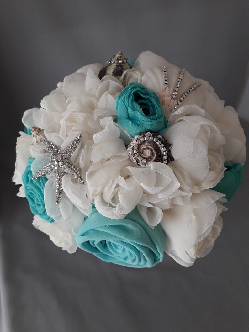 Beach Wedding Bouquet Seashell Wedding Bouquet Starfish Etsy