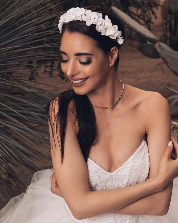Weiße Rosen-Haarnadeln Für Braut, Blumenmädchen & Festliche Anlässe – Handgefertigt & Elegant