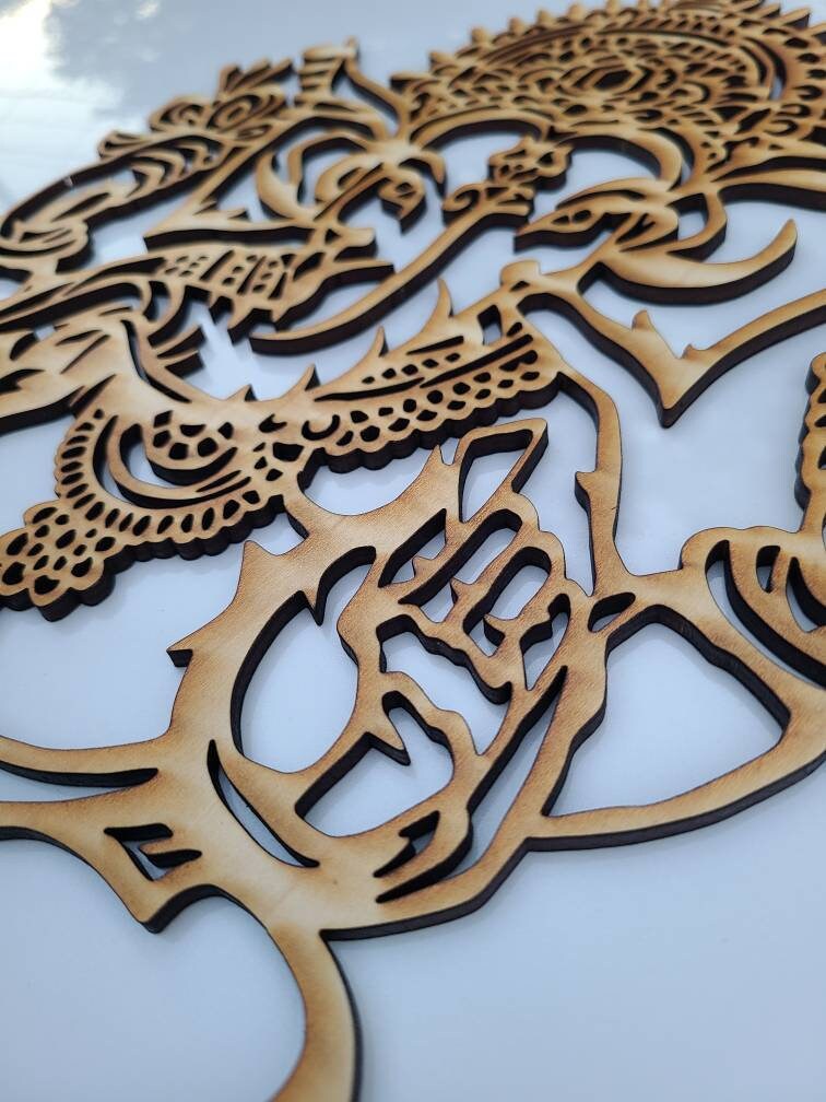 Ganesha wall hanging. Hindu wall art. Laser cut. Etsy