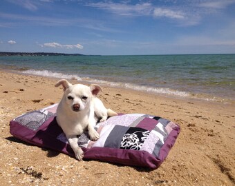 Square Patchwork Pet Bed - Small