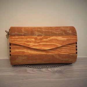 Wooden Clutch Bag, Lawn Green Wood Bag, Pine Tree Wood, Ladies Bag ...