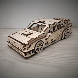 Subaru Impreza 3D Wooden Puzzle Kit: Assembling Game
