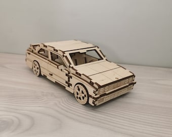 Wooden 3D Puzzle, BMW E30 M3 Construction Kit,Wood Puzzle,3D Puzzle,Assembling game,Building Game,Wood Constructor Toy,Kids Wooden Model