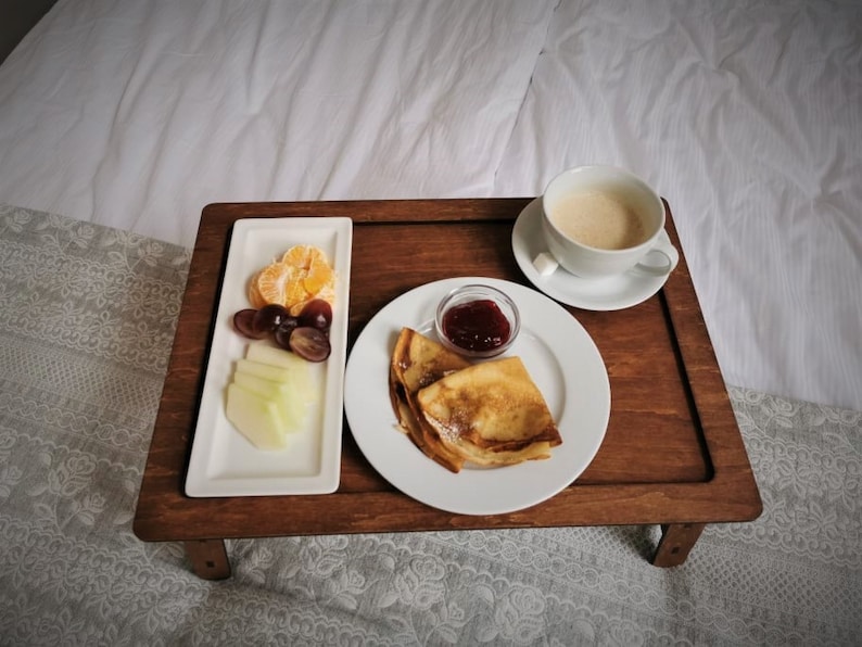 Bed Breakfast Tableserving Trayfolding Serving Traykids Etsy