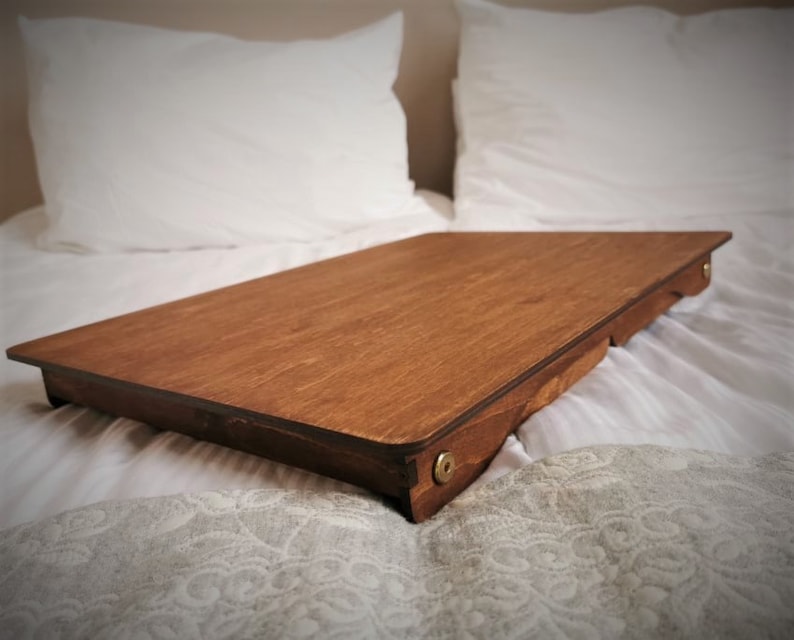 Laptop Bed Table,Laptop Bed Tray,Portable Lap Desk,Notebook Table,Laptop table,Table for laptop,Portable table,Study in Bed,Wood Tray zdjęcie 6