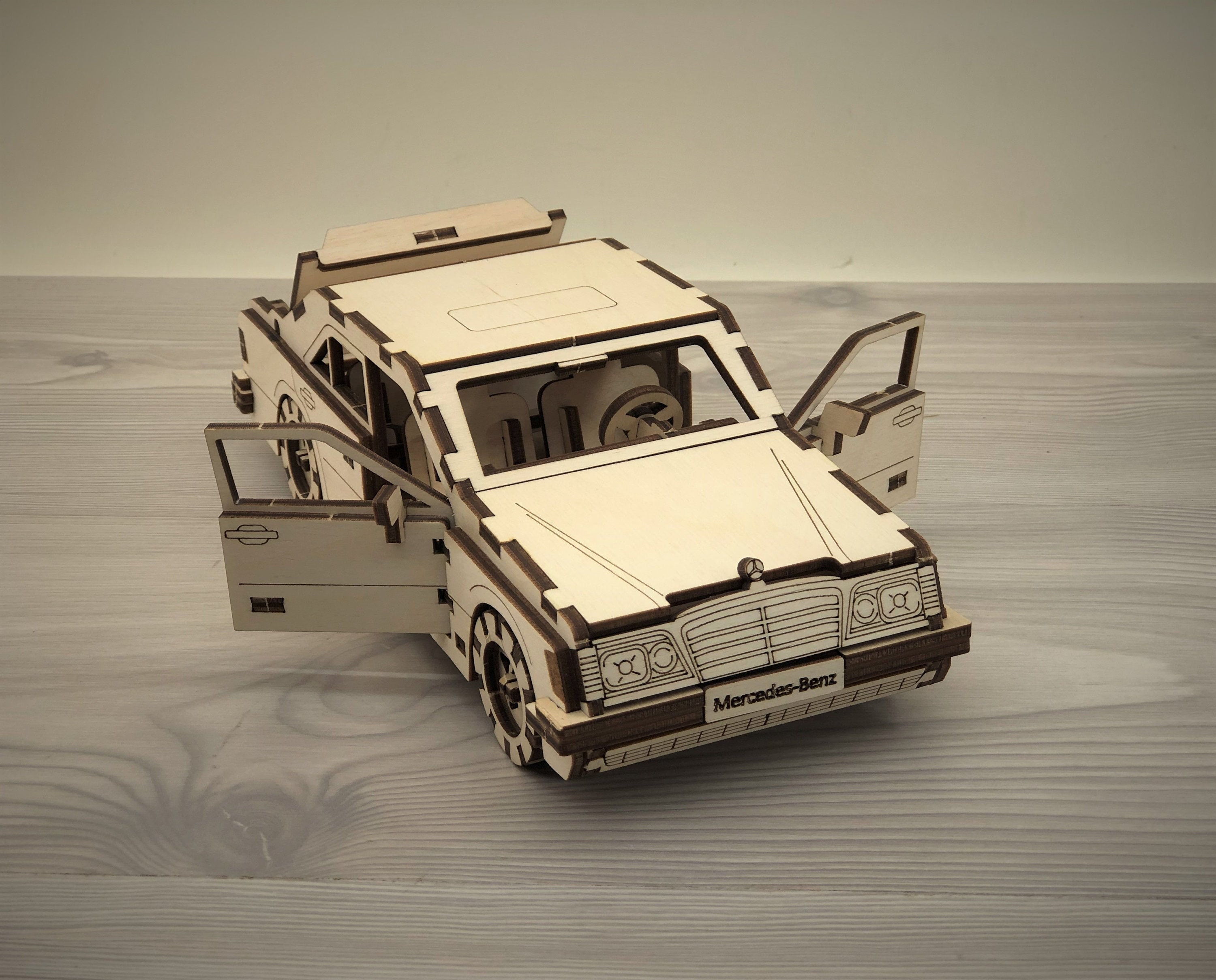 Mercedes-benz 124 Wooden 3D Puzzle Kit: Construction Kit - Etsy